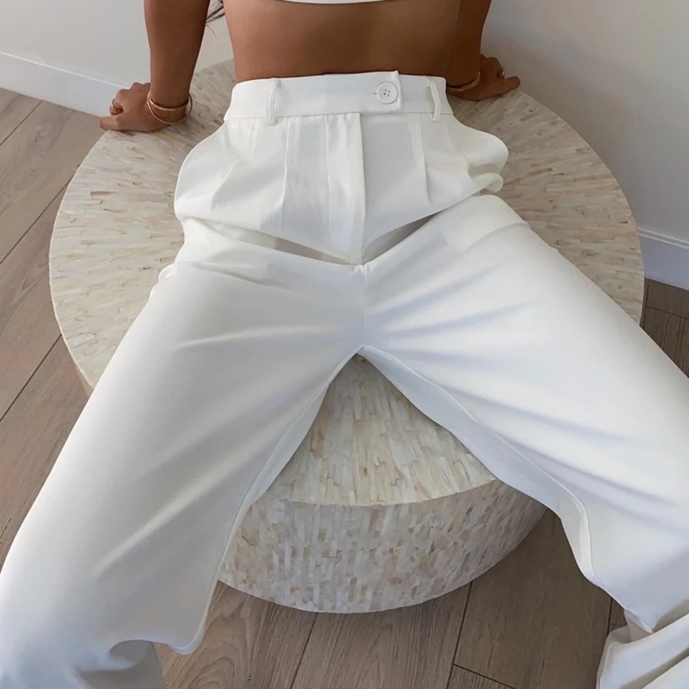 Suit pant white